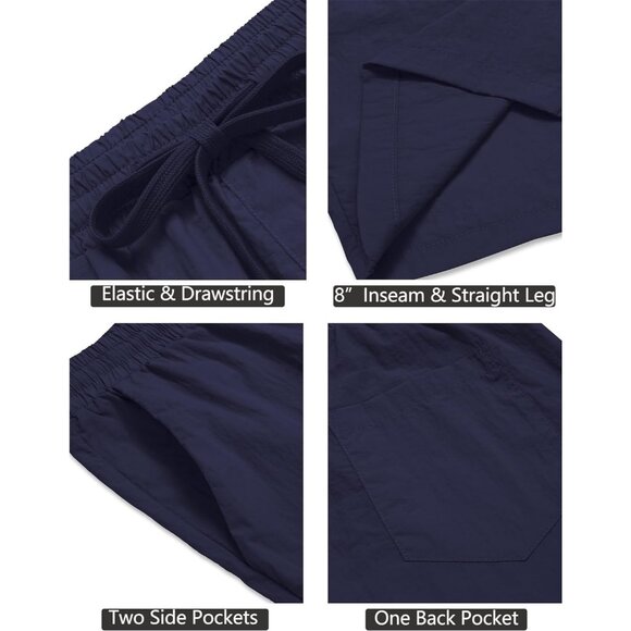 Coofandy Men's Running Athletic Gym Workout  Fitted Exercise Shorts - Picture 4 of 6